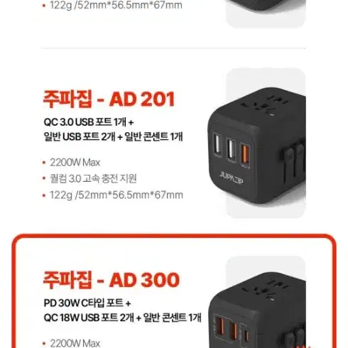 주파집 travel adapter with usb