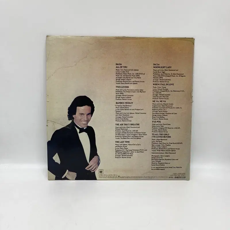 JULIO IGLESIAS LP / AA7012