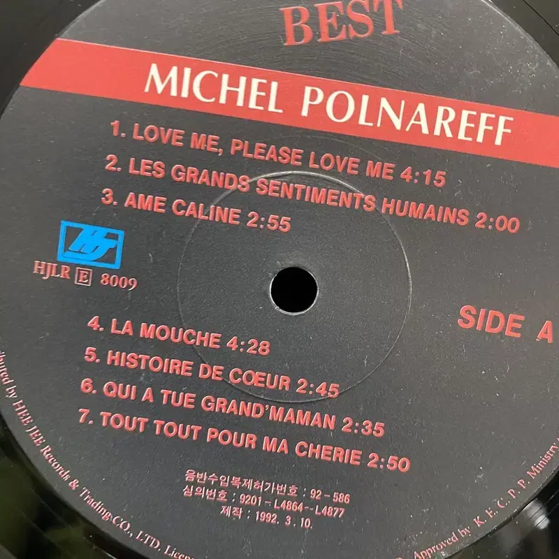 MICHEL POLNAREFF BEST  LP / AA7016