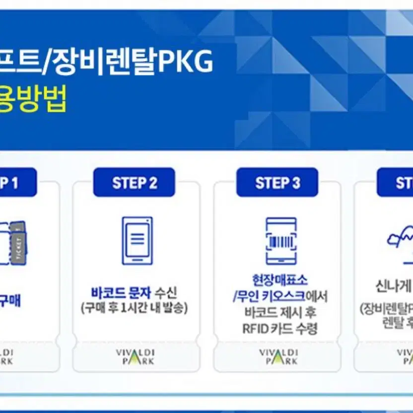 비발디파크 리프트,렌탈권(주말가능)