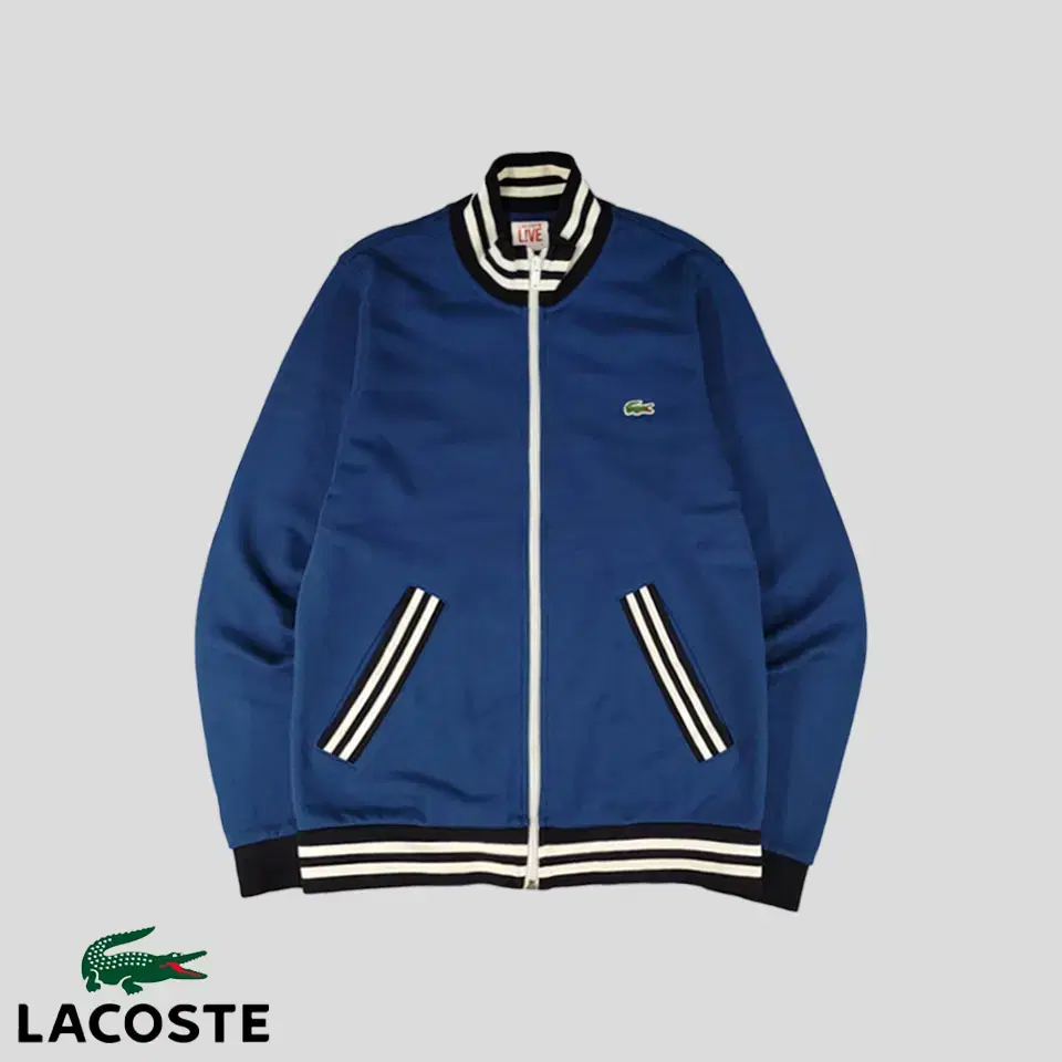 Lacoste Live Navy Croc-patched Cotton Sweat Bloomers Casual Jacket S