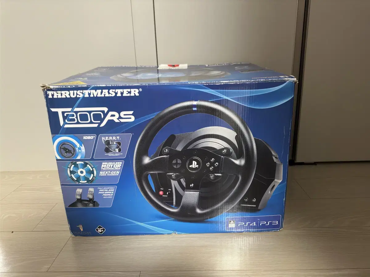 Trustmaster T300RS Racing Wheel (Pedal X, needs repair)