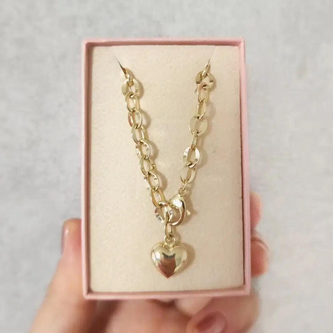 (중량 2돈 훨씬넘어보여요)14k 할로우 체인 팔찌(18cm)상태 최상급