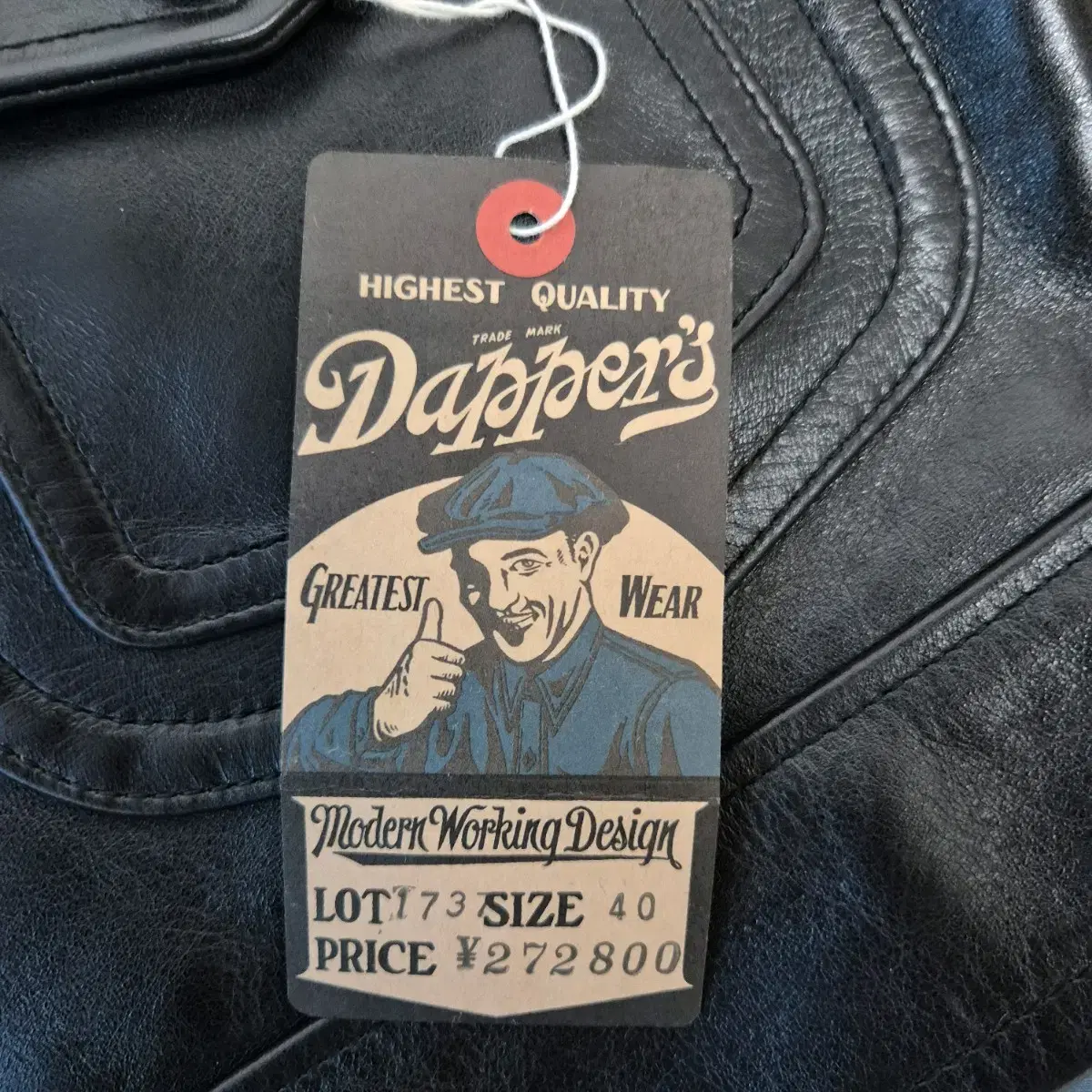 [신품]Dapper's대퍼스 lot1737 말가죽 레더자켓 dappers