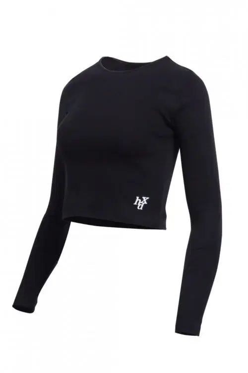 HDEX Women's Essential Long Sleeve Crop Top