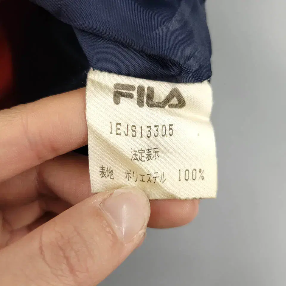 FILA 필라 휠라 JP 80s 네이비 어센틱 스포츠 자수 올드스쿨 바람