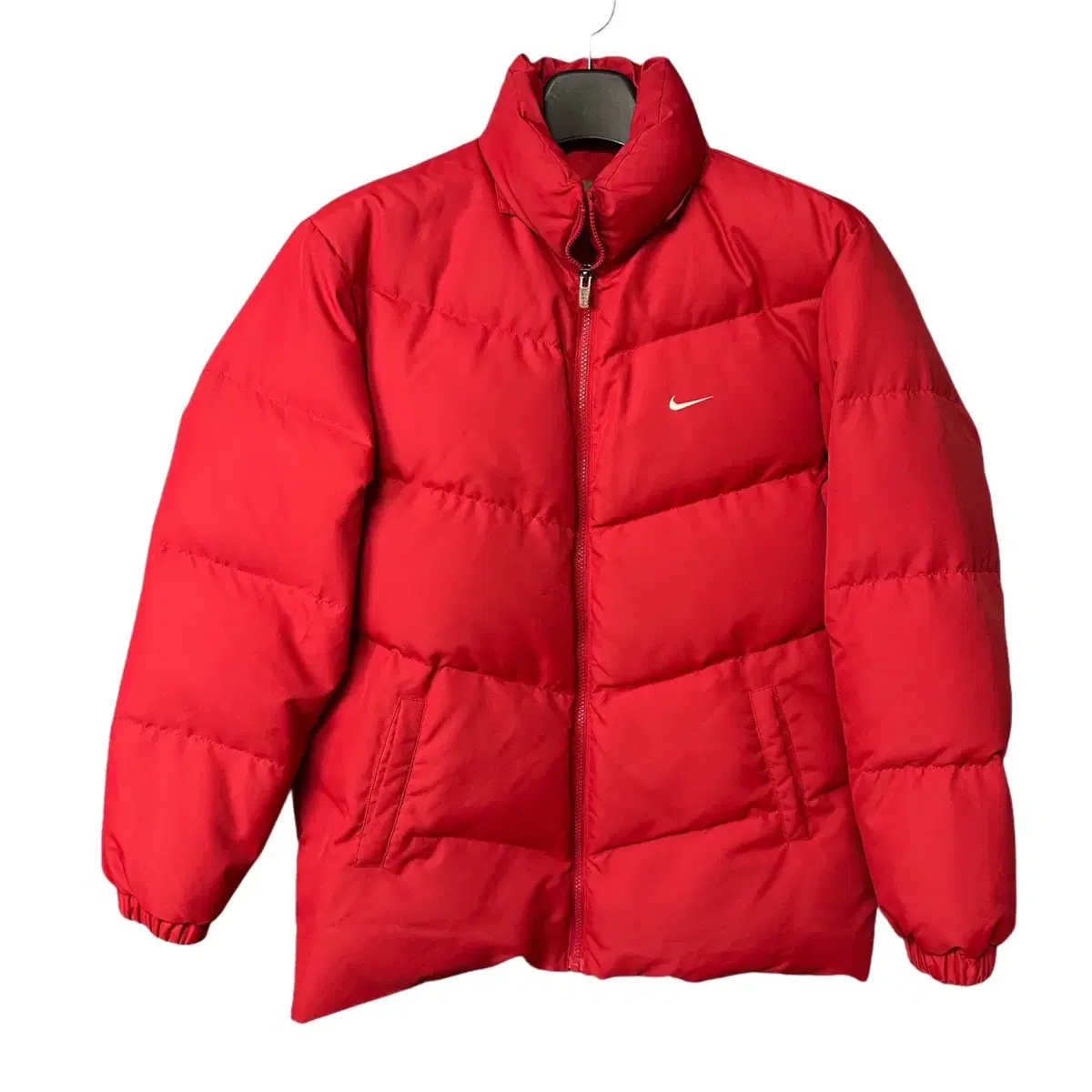 L Nike Vintage Logo Red Down Padded Jumper