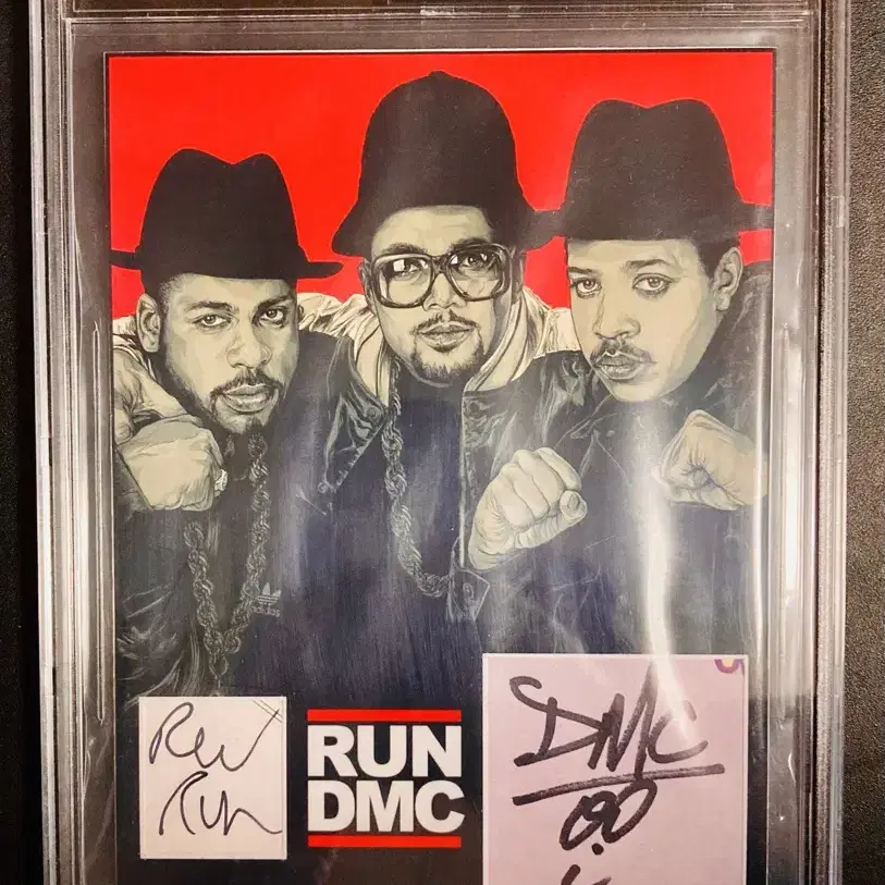 RUN DMC  싸인 카드 와 펀코세트