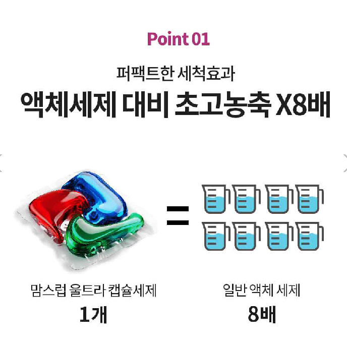 무료배송-맘스럽 울트라 캡슐세제 16g 100개