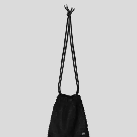 트리밍버드 Fringe Fur Bag Black