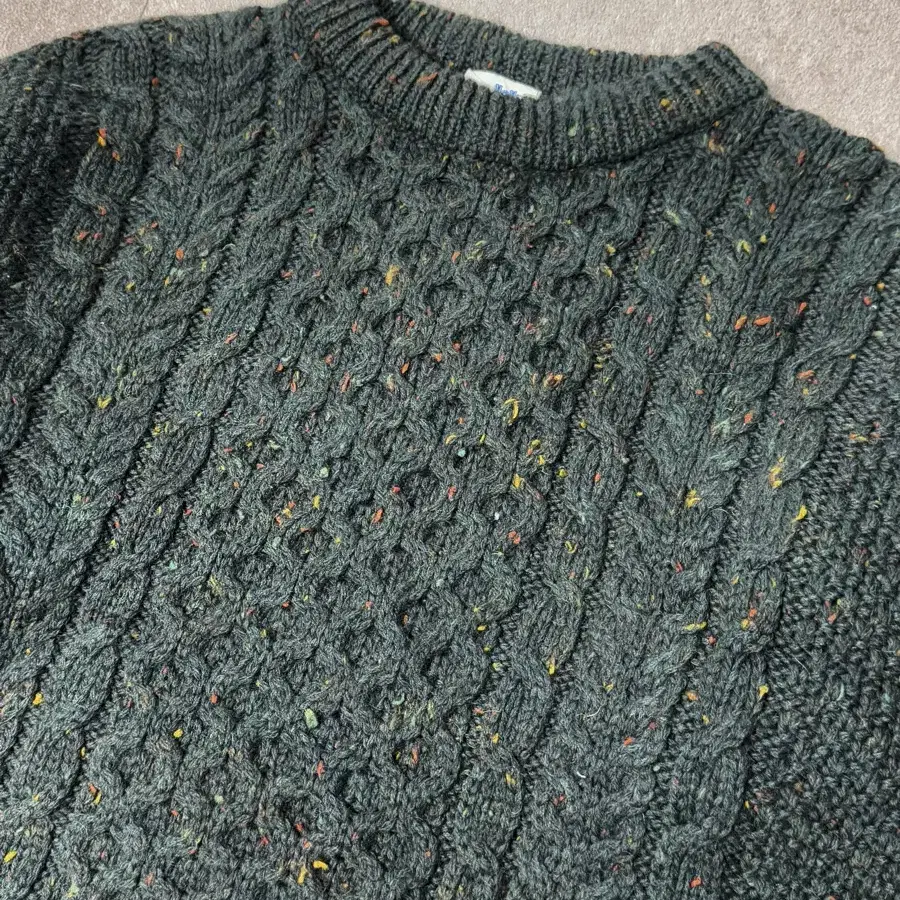 XL/ Green Cable Sweater/N36