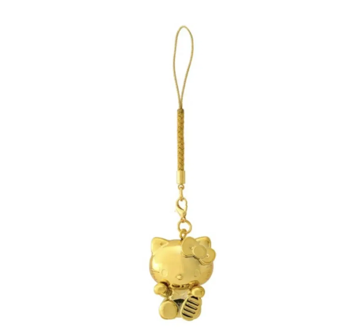 San Rio Gold Pika Netsuke Strap Hello Kitty