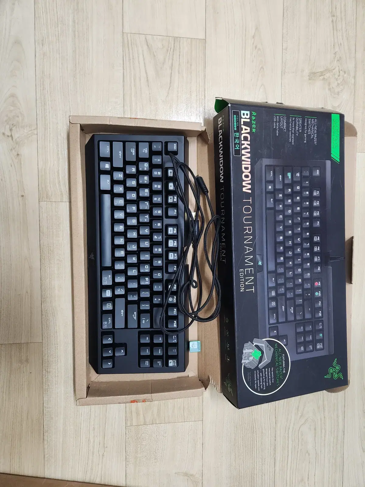 RAZER BLACK WIDOW TOURNAMENT 녹축 풀박