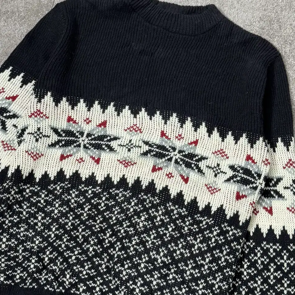 L/ Vintage Nordic Sweater /N39