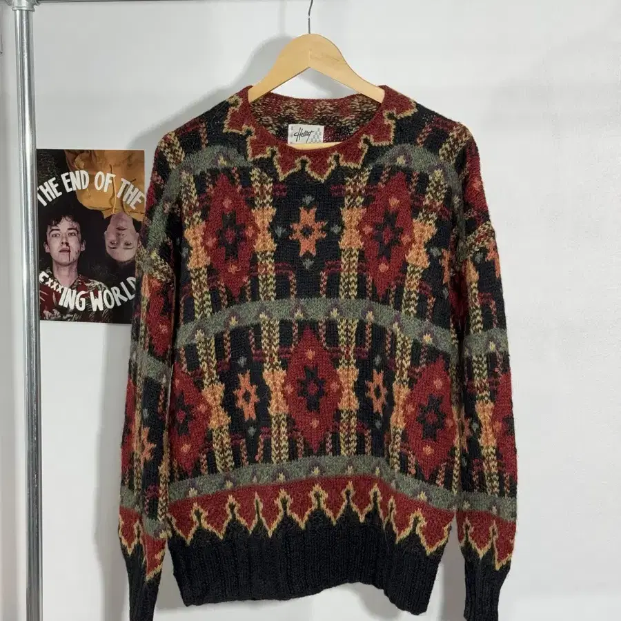 XL/ Navajo pattern Sweater/N43