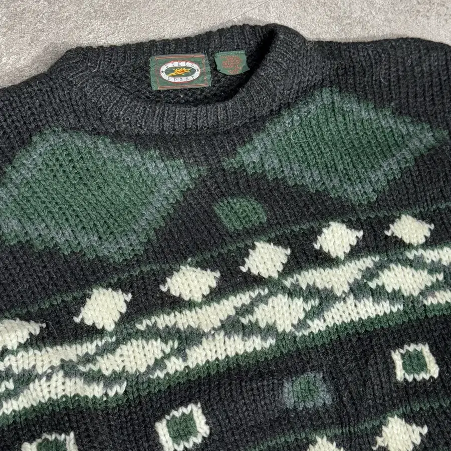 L/ Vintage Nordic Sweater/N45