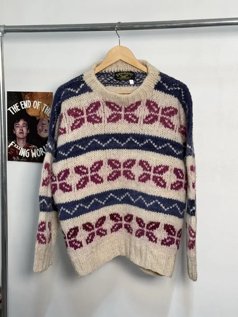 XL/ Vintage Nordic Sweater/N46