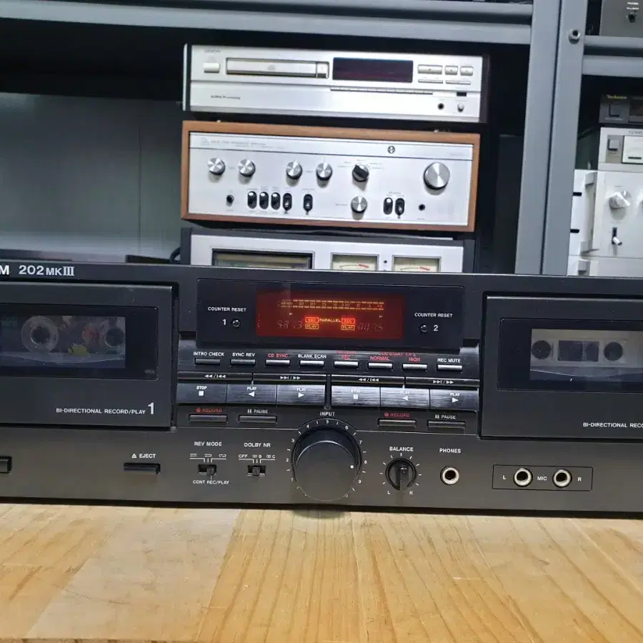 타스캄 더블 카세트데크 TASCAM 202MK3