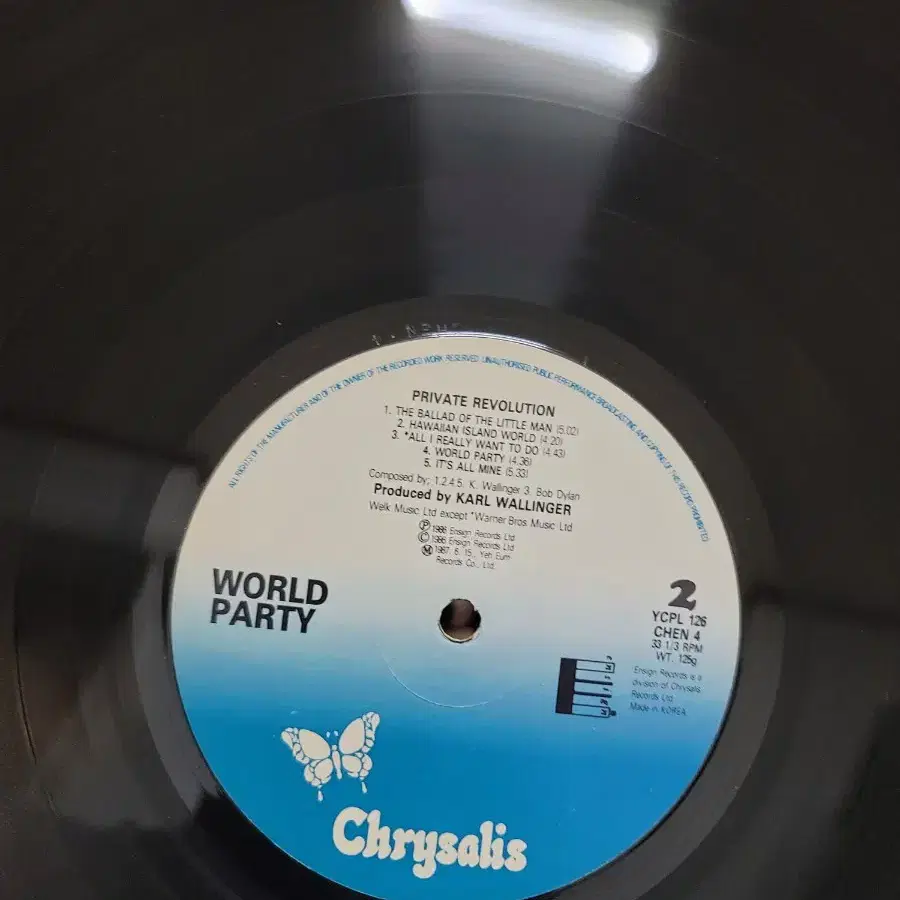 WORLD PARTY LP 영국 락 그룹