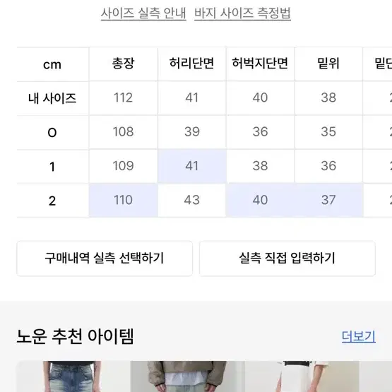 노운 코듀로이 데님 팬츠