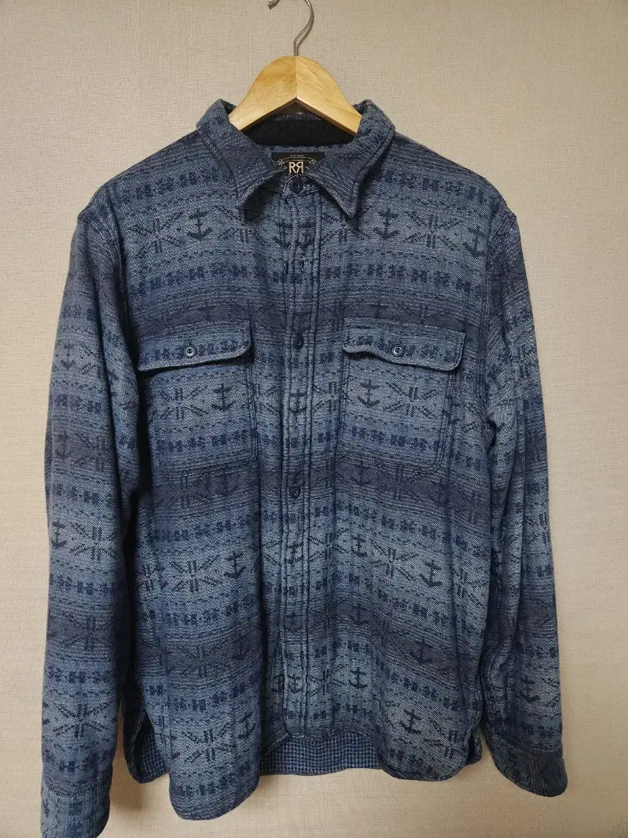 Double L Double Face Fair Isle Shirt L