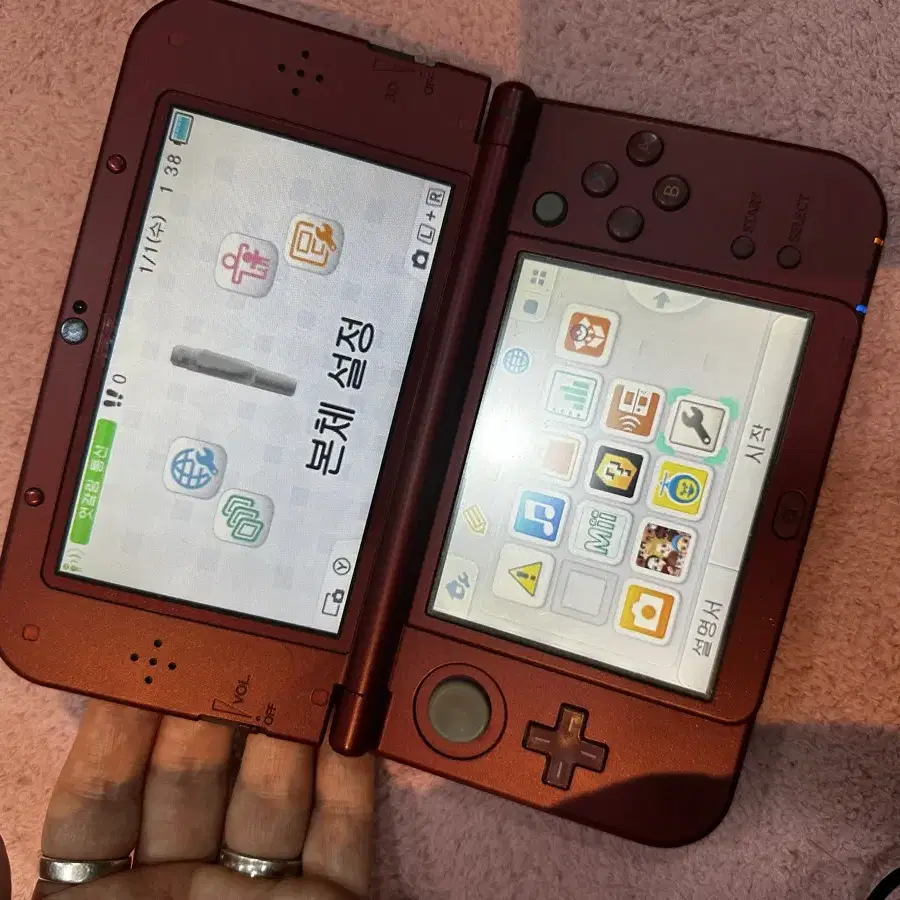 닌텐도 new 3ds xl 레드색상 s급 급처