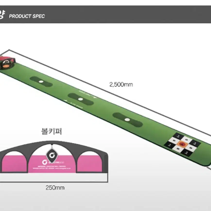 (1회사용)퍼팅매트 퍼팅게임기 빠른잔디 느린잔디 투웨이 실전연습 퍼팅연습
