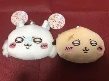 치이카와 (먼작귀) 봉제 인형 파우치 랏코 모몽가 2개 세트