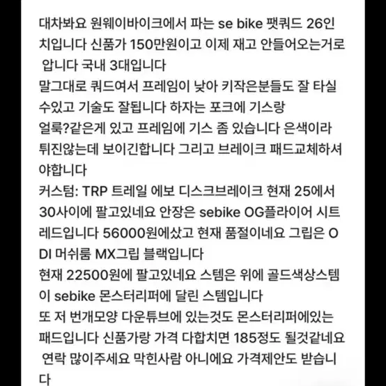 윌리바이크 대차대차