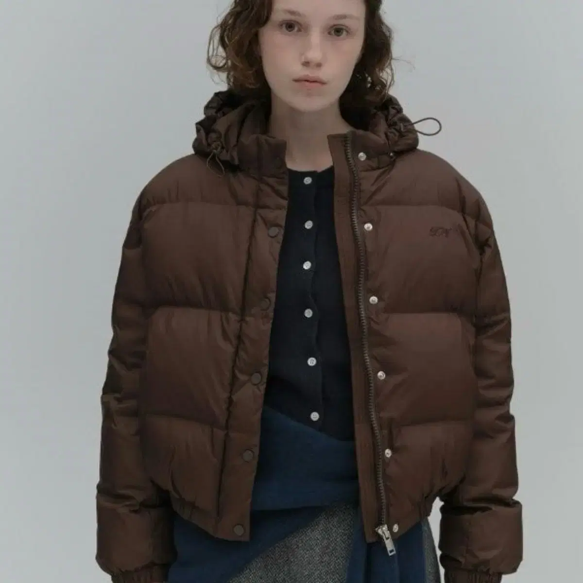 타낫 패딩 muddy puffer jacket 브라운