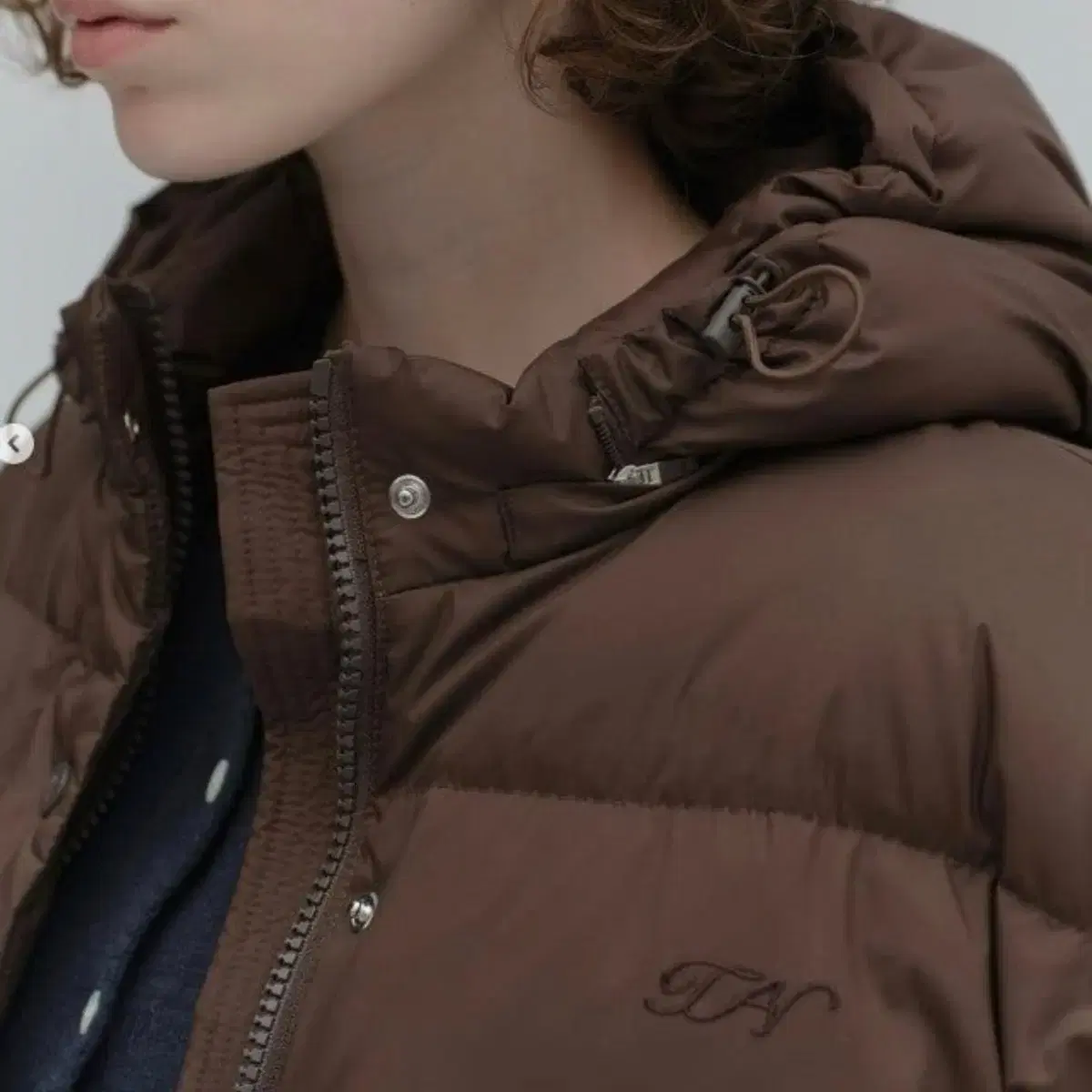 타낫 패딩 muddy puffer jacket 브라운