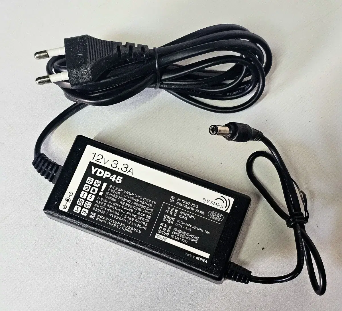 국산 DC 12V 3.3A(40W)어댑터 팝니다.