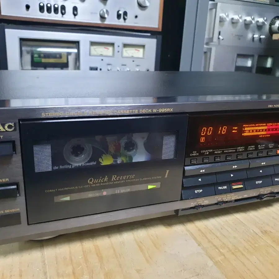 티악 더블 카세트데크 TEAC W-995RX