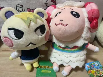 모동숲 준과 챠차마루 봉제 인형 2종 세트