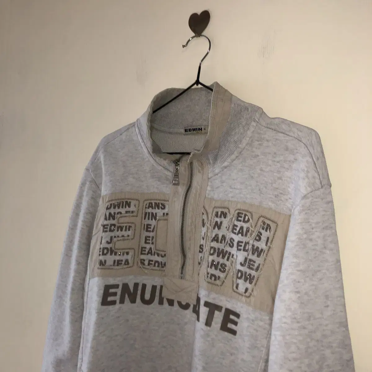 Vintage EDWIN Half Zip Up Sweatshirt