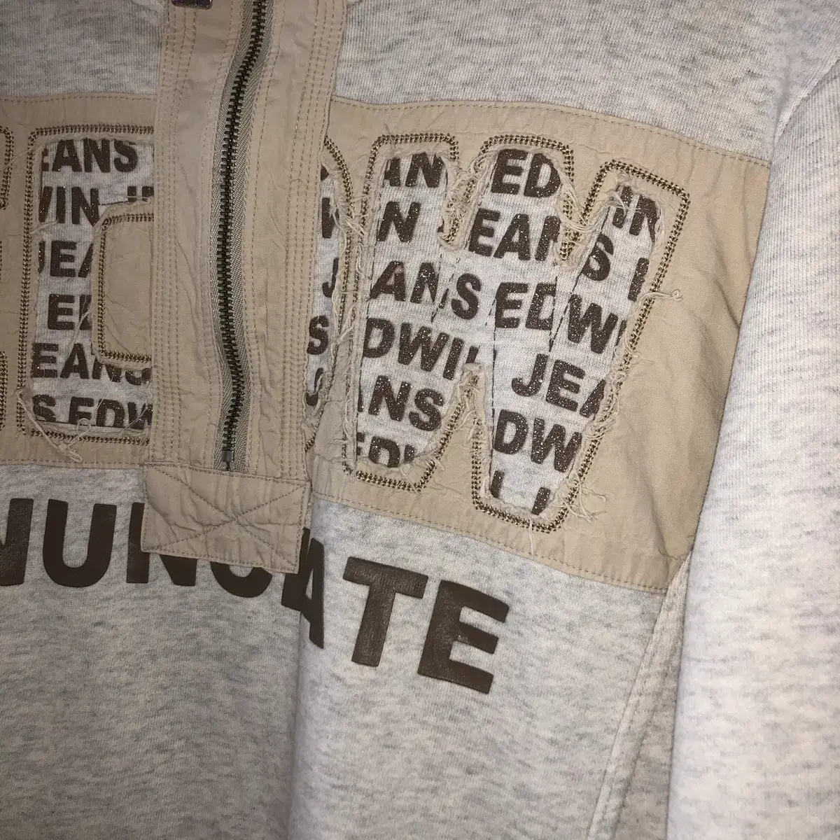 Vintage EDWIN Half Zip Up Sweatshirt