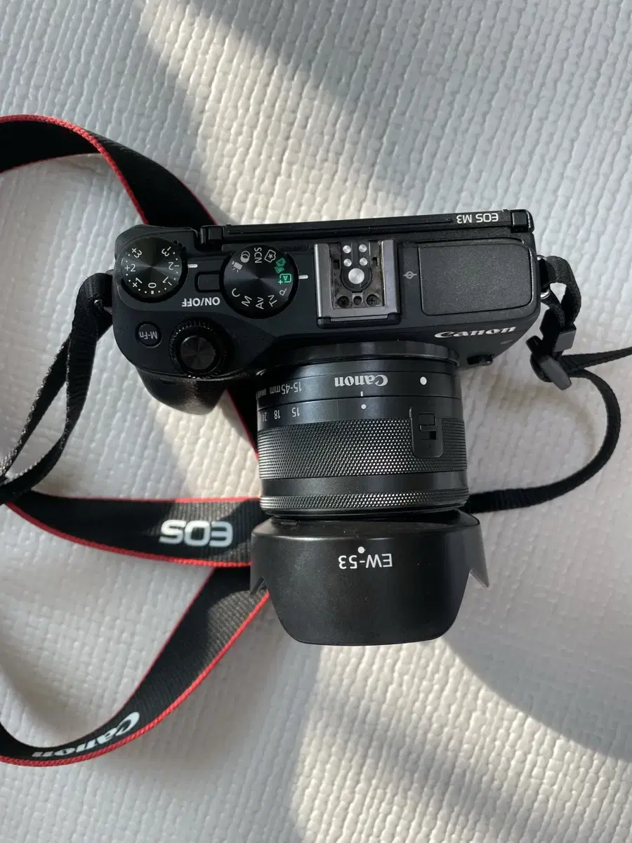 캐논 EOS M3 바디 15-45mm 렌즈 EW-53 블랙