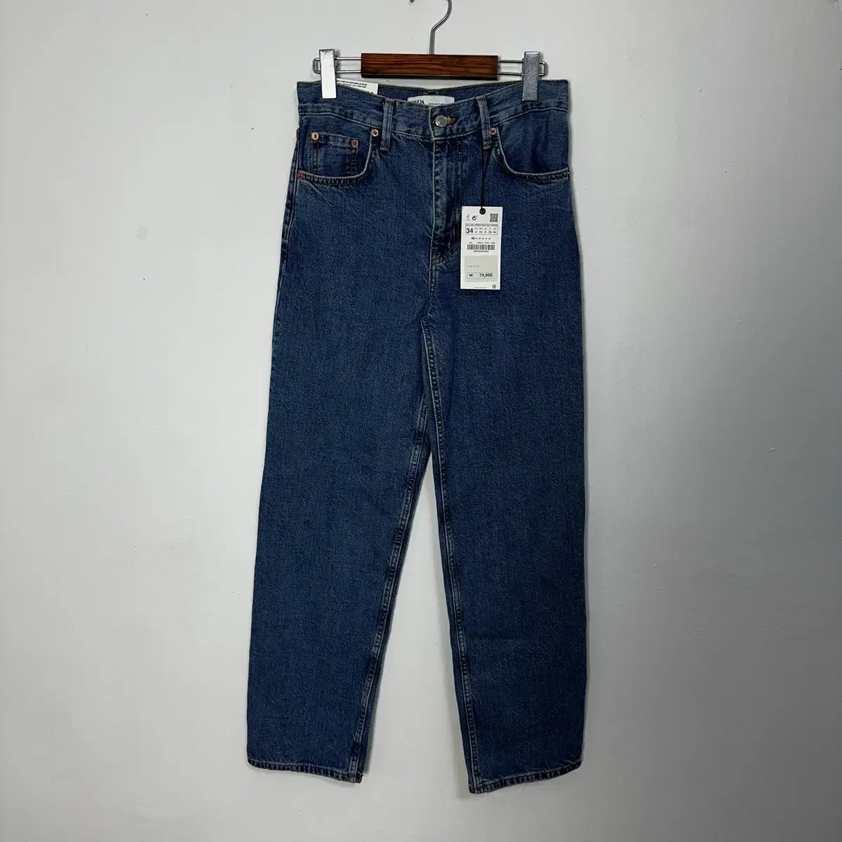 ZARA 자라 대디 데님 팬츠 와이드 청바지 EUR34  J3