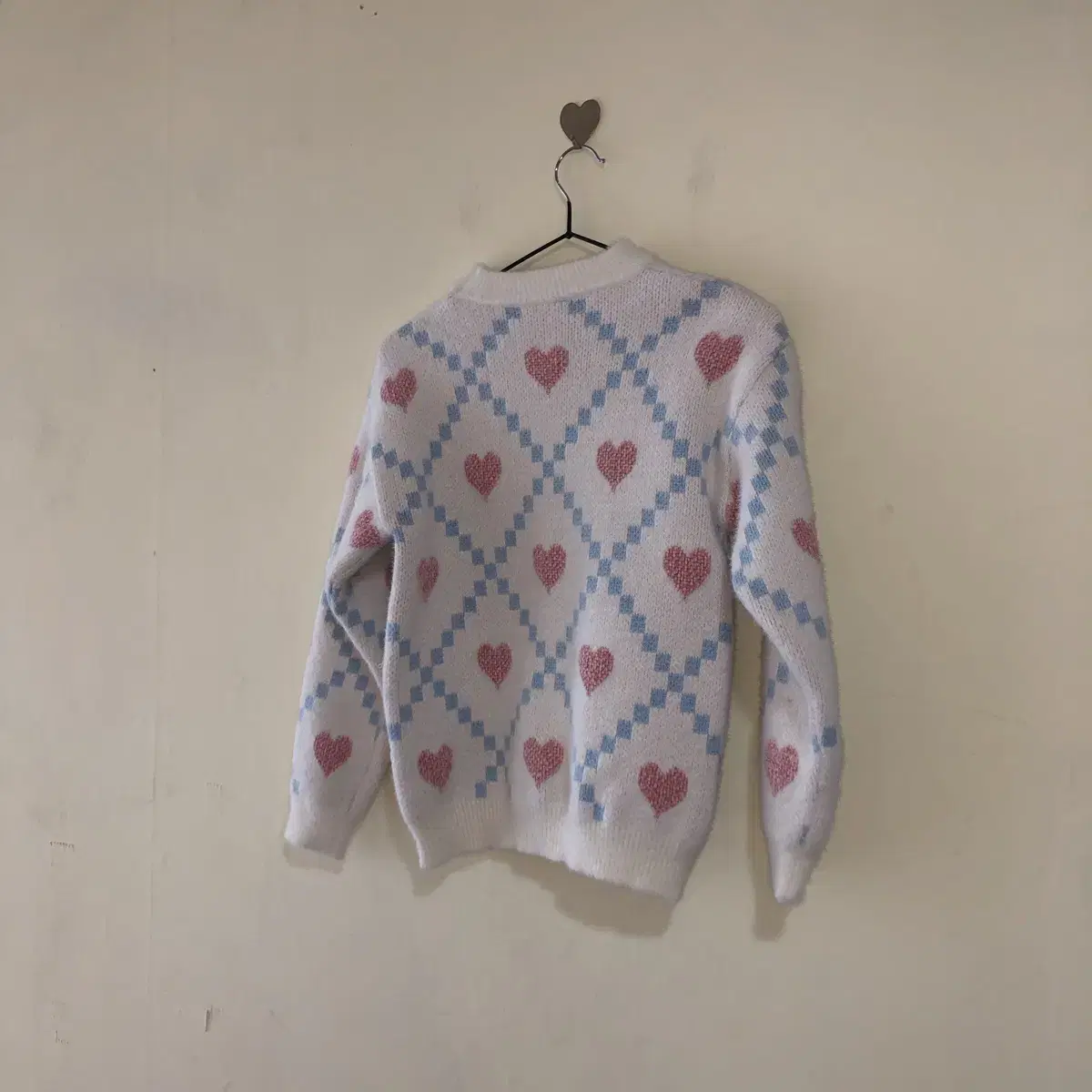 Vintage uncrushable heart knit