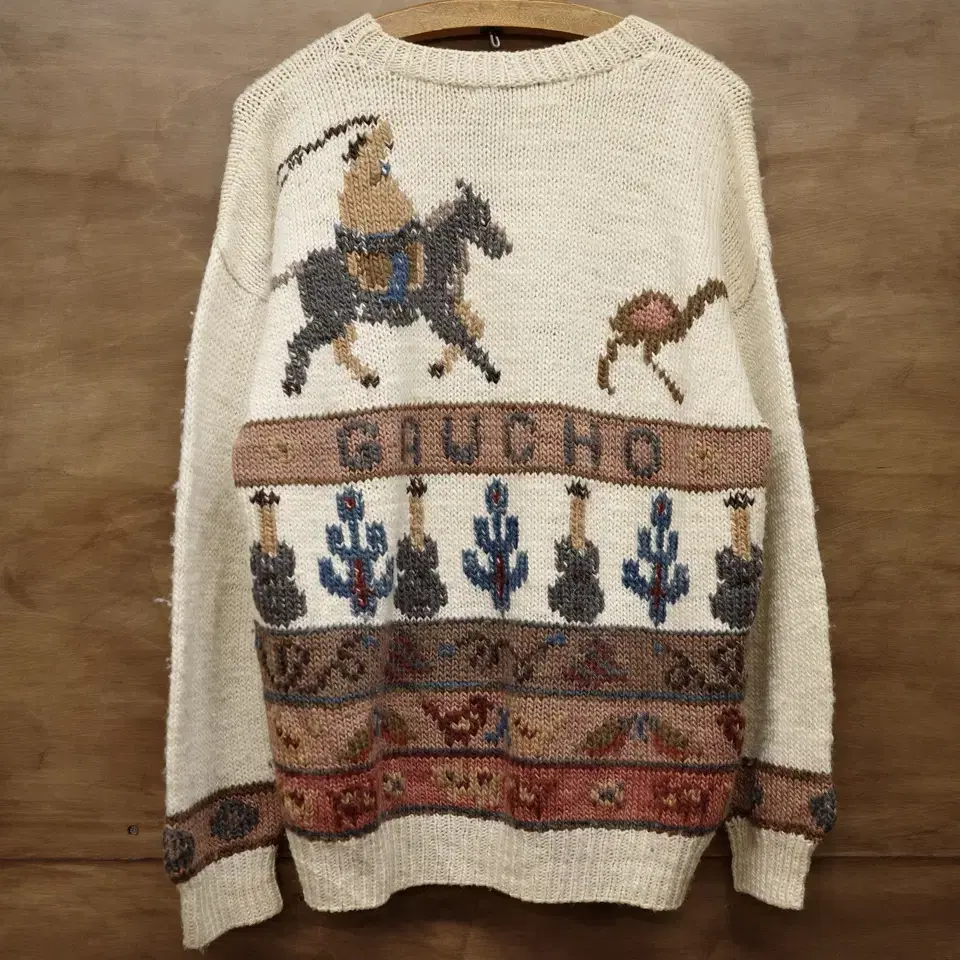 vintage native gaucho hand knit