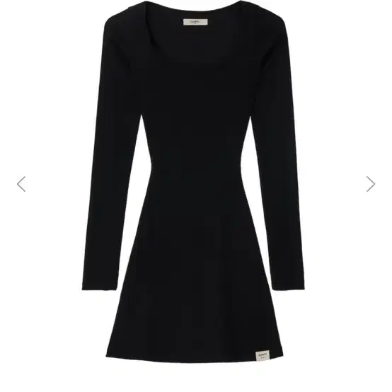 G CLASSIC RIB MINI DRESS (BLACK)