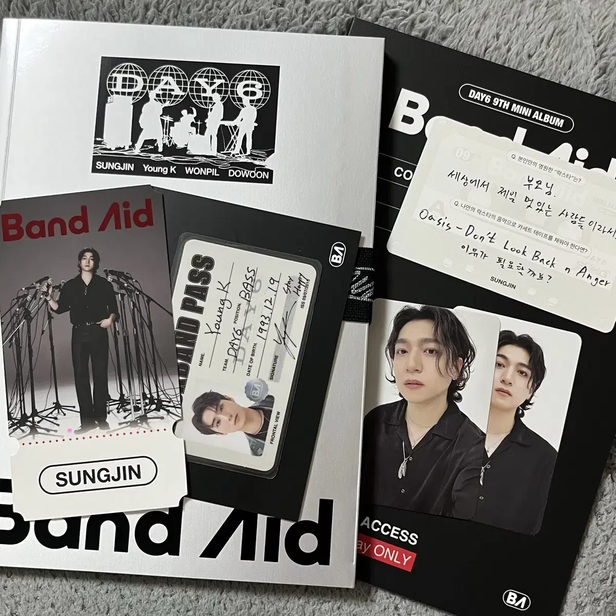 데이식스 BAND AID 성진 풀셋