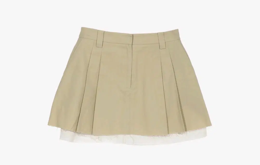 레이브 pleated mini skirt