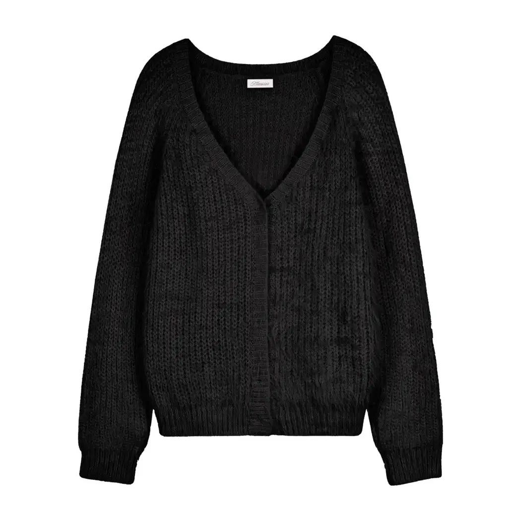 클리시어 Sugarplum hairy cardigan, Black