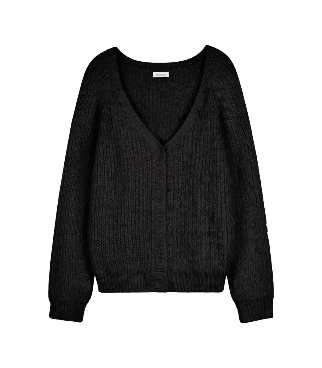 클리시어 Sugarplum hairy cardigan, Black