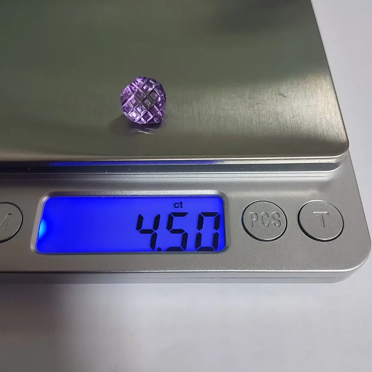 하트자수정 2점 6.5ct