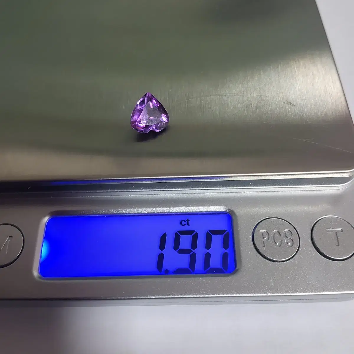 하트자수정 2점 6.5ct