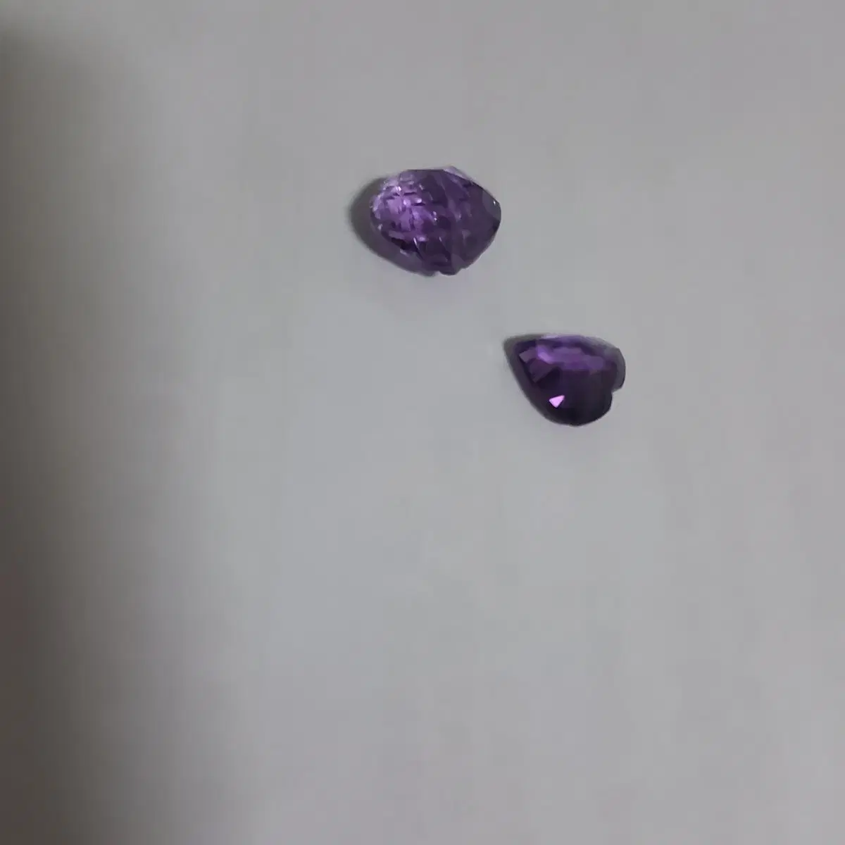 하트자수정 2점 6.5ct