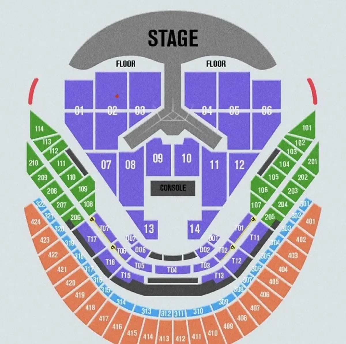 1월 2일 임영웅 콘서트 VIP 2구역