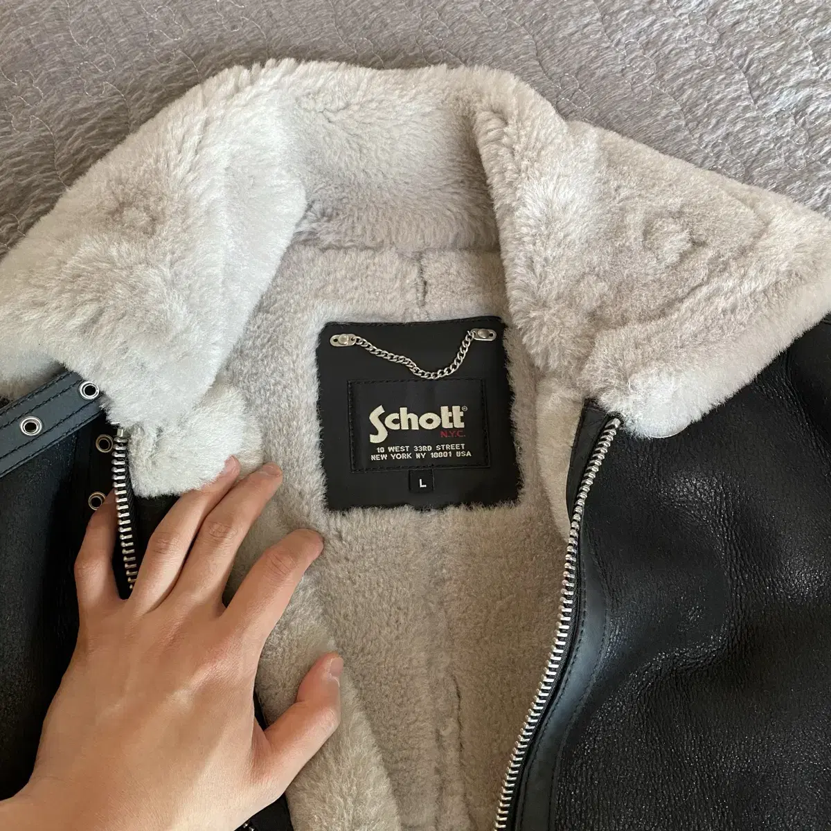 [L]Schott 쇼트 무스탕 미중고